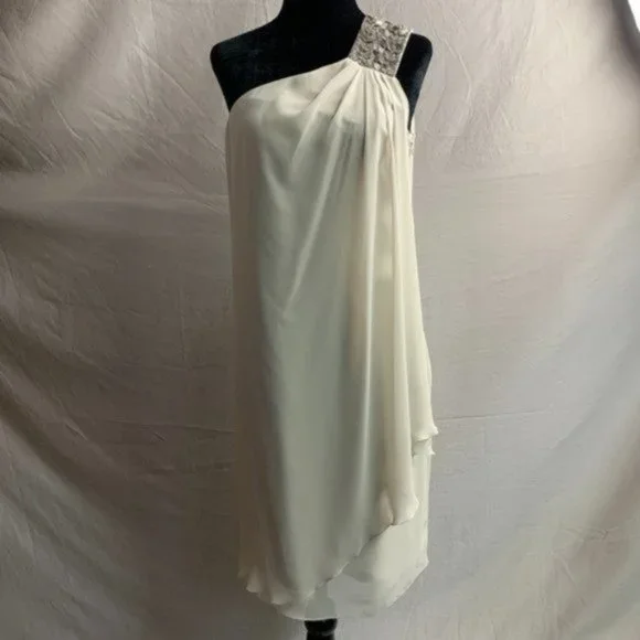 Calvin Klein One Shoulder Evening Dress - Picture 1 of 6